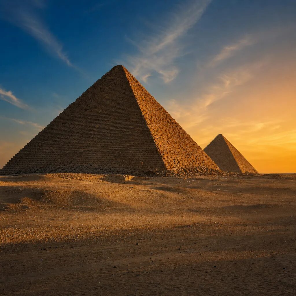 The pyramids of Giza